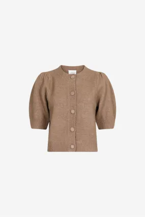 Trudy Knit Cardigan Dusty Brown