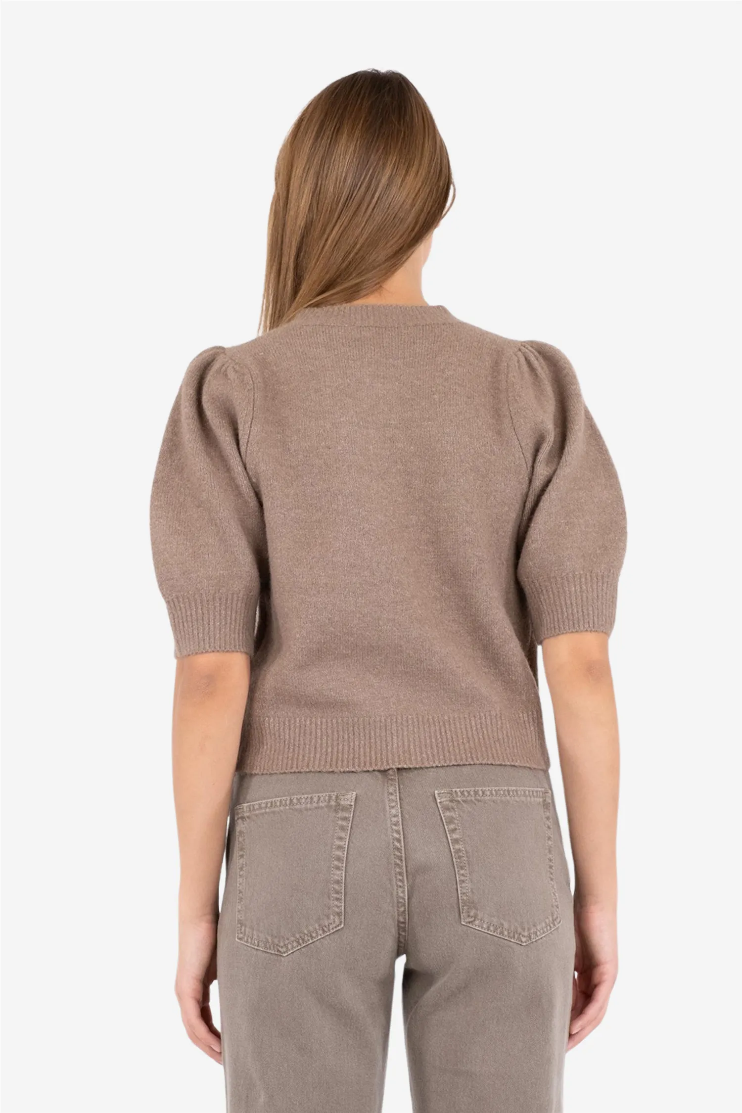 Trudy Knit Cardigan Dusty Brown