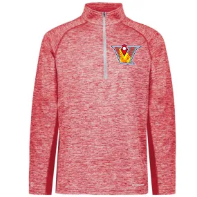 Velo FP - Electrify Coolcore 1.2 Zip Pullover with V Logo - Red