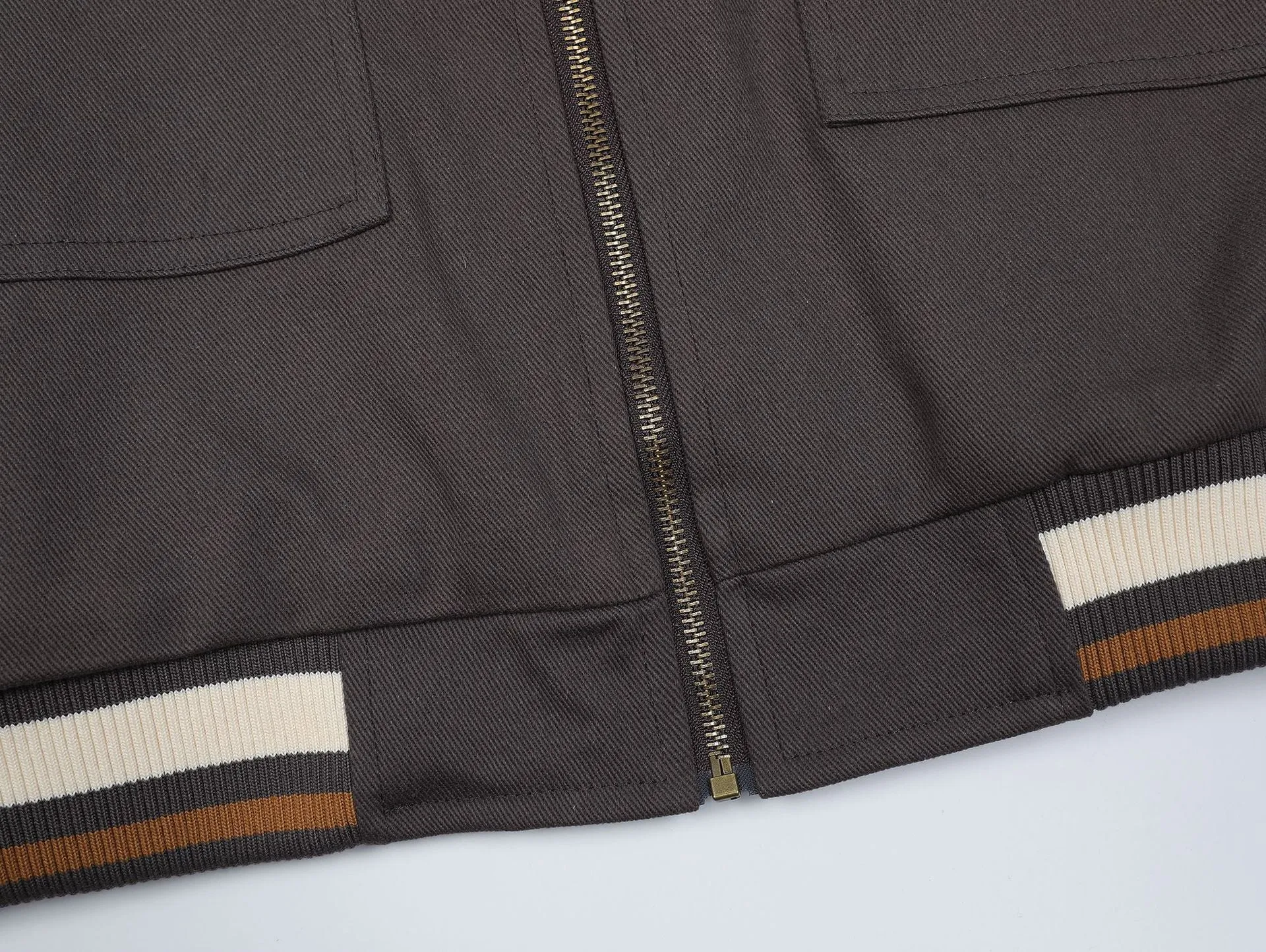 Vintage Bomber Jacket with Embroidery