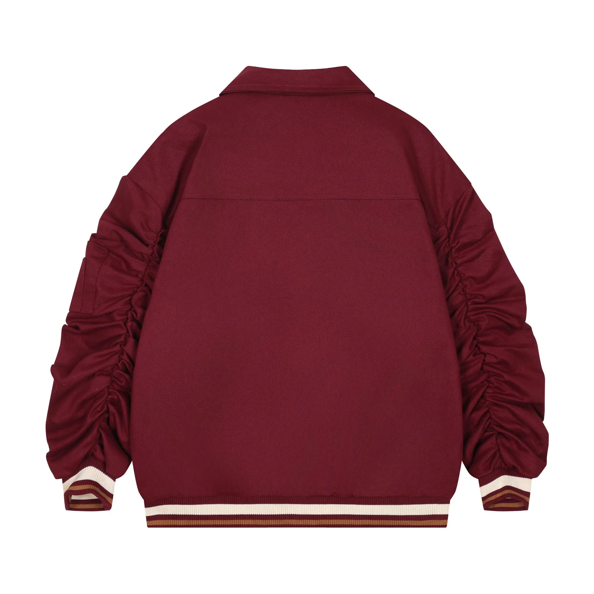 Vintage Bomber Jacket with Embroidery