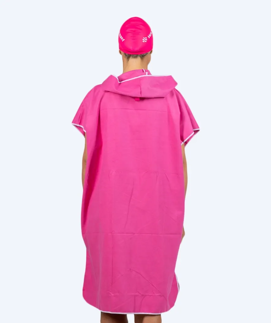 Watery badeponcho til voksne - Microfiber - Pink