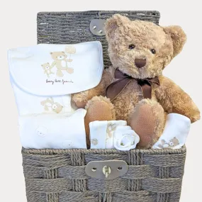 Welcome Baby Gifts Basket Beary Best Friends Clothing & Teddy Bear