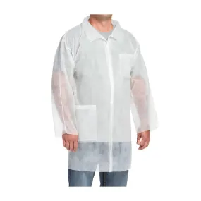 West Chester 3514/M Standard Weight 20GSM SBP Lab Coat - 2 pockets