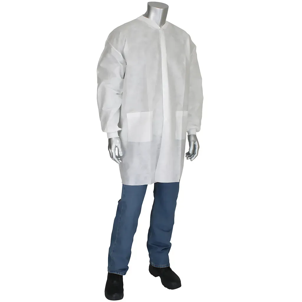 West Chester C3828/L Standard Weight SBP Lab Coat - Two pockets 37 gsm