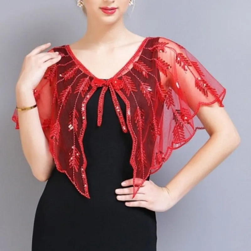 Women Short Shawl | Mesh