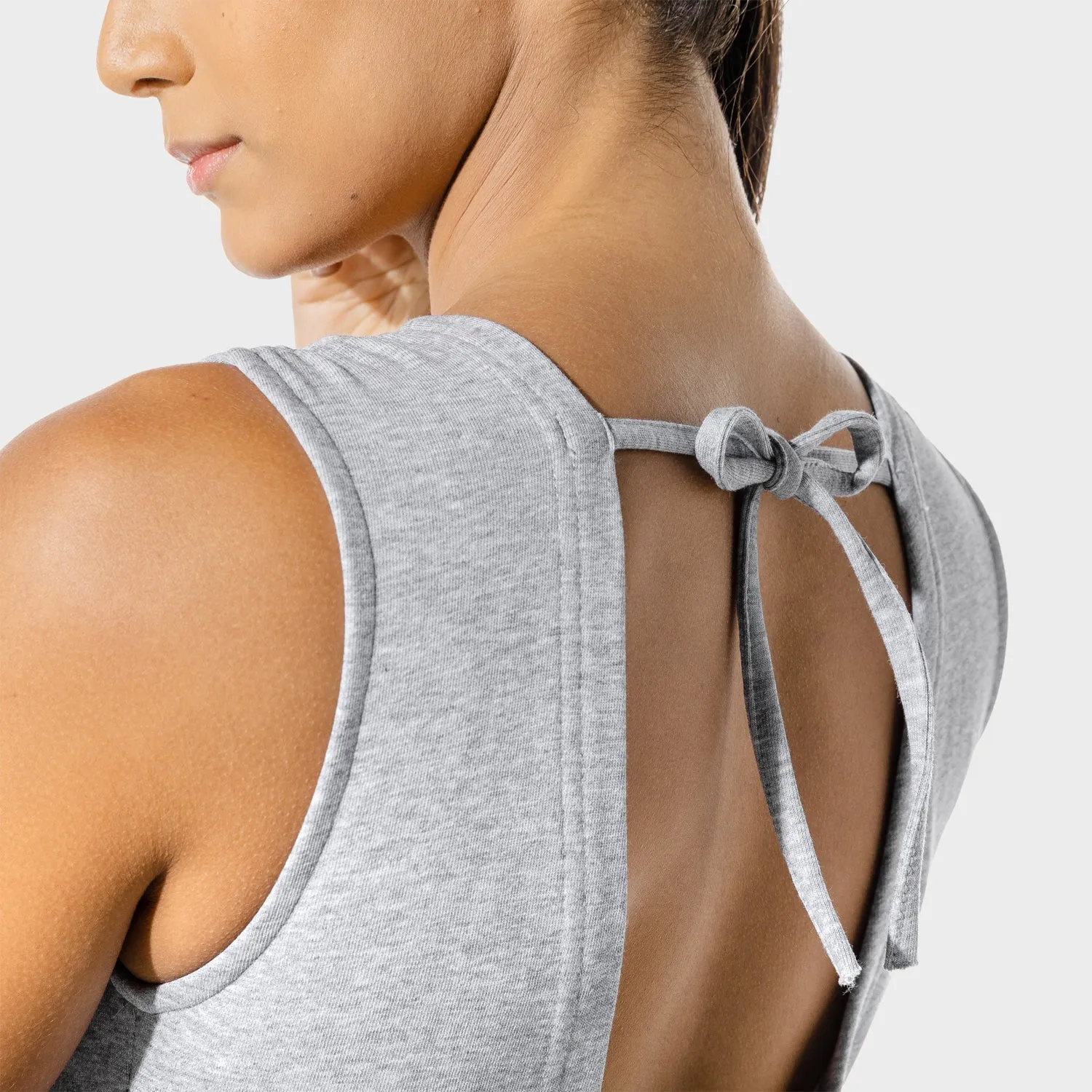 Women's Fitness - Wrap Jumpsuit - Grey Marl