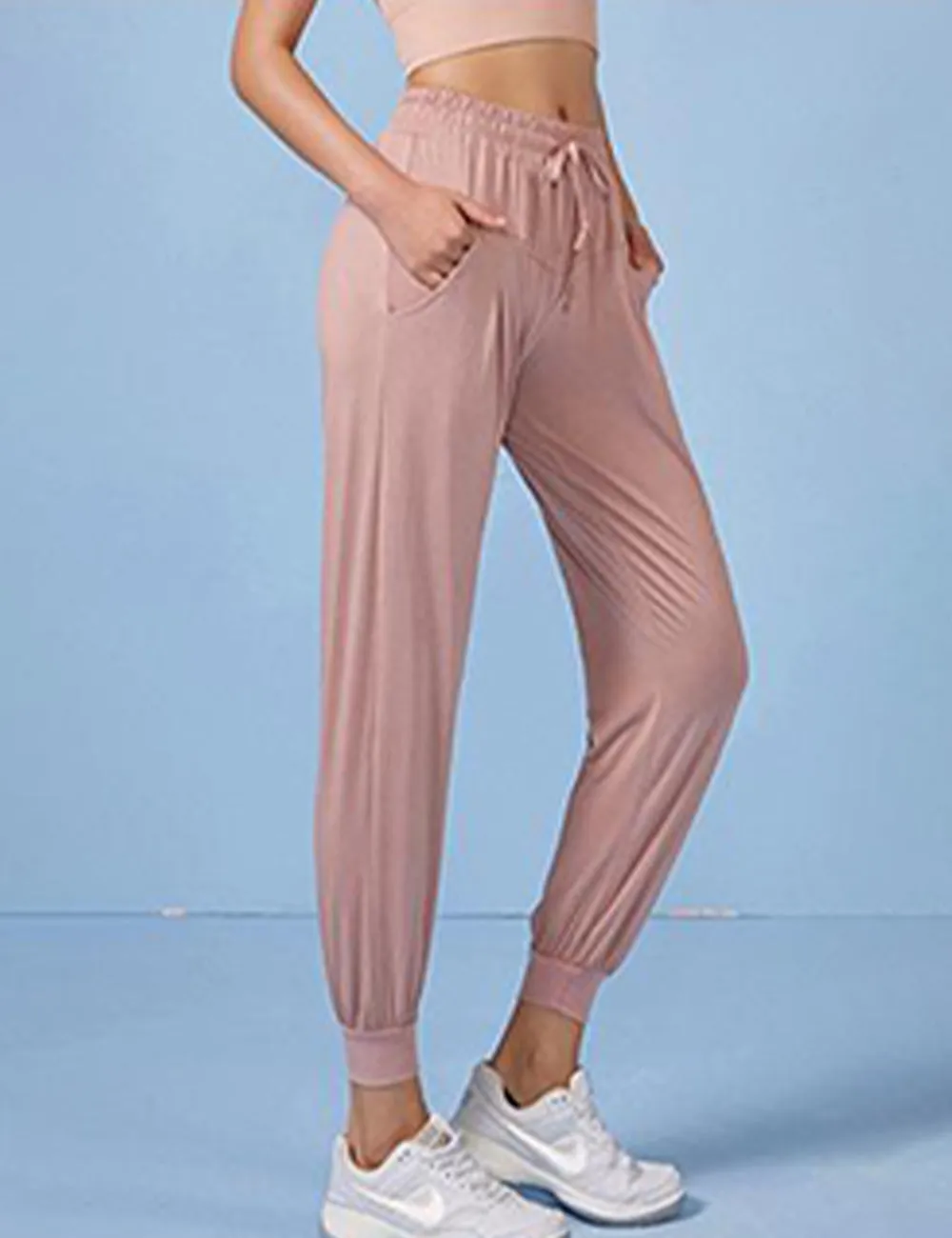 Women's Joggers Pants Drawstring Running Sweats Athletic Workout Gym Yoga Sweatpants with Pockets