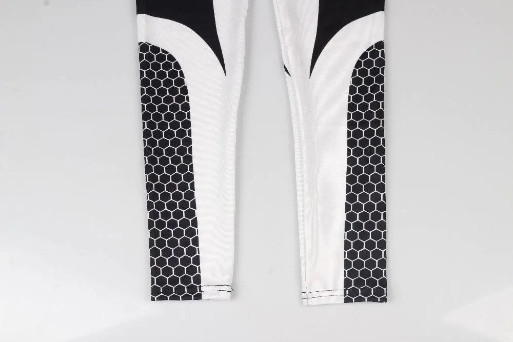 Women's Summer Fitness Leggings With Geometric Printing