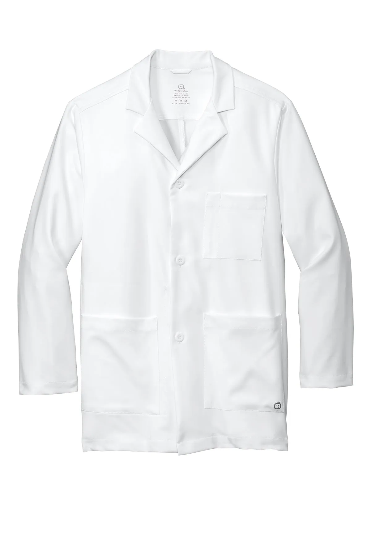 WonderWink® Men's Consultation Lab Coat - White
